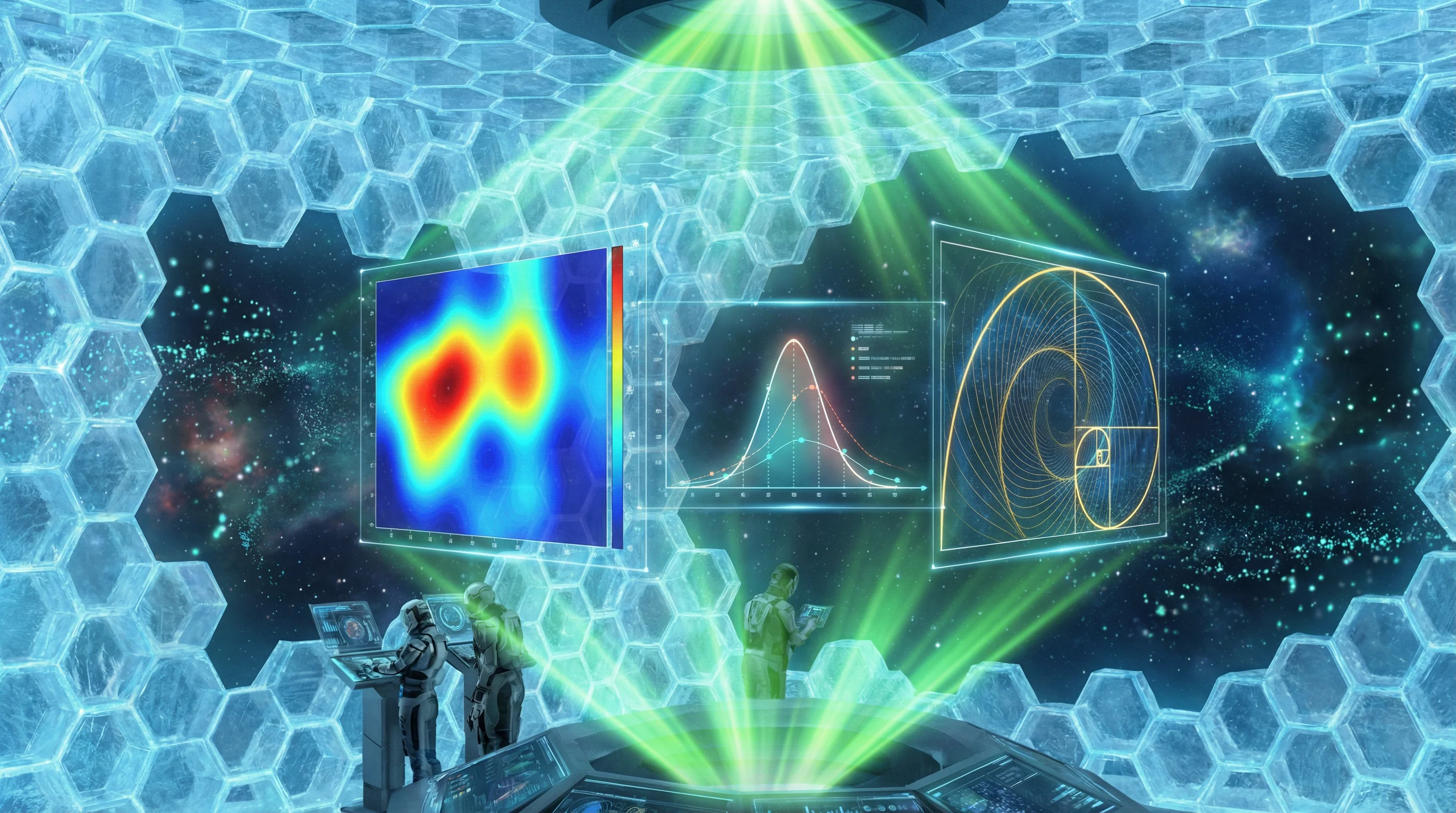 掌上数据中心的科幻示意图