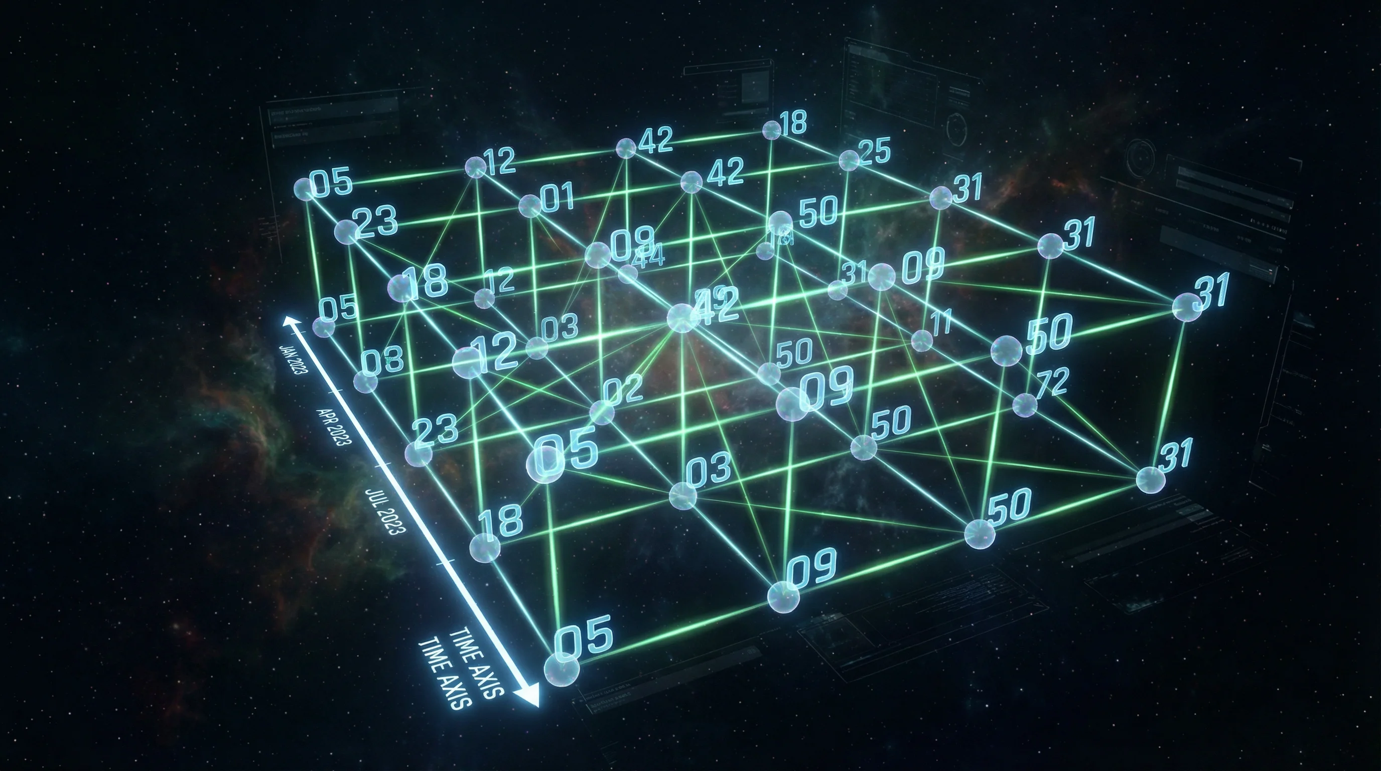 时时彩时空矩阵数据可视化界面